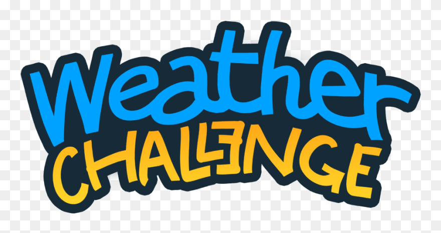 Time To Challenge A Weatherman - Weather Challenge Game Clipart