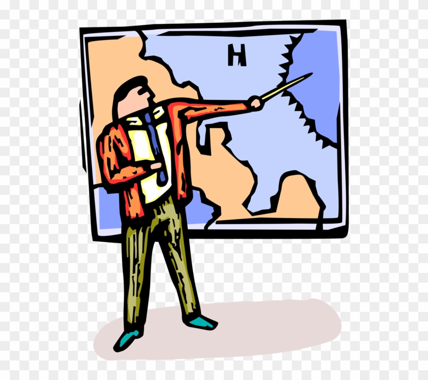 Vector Illustration Of Television News Weatherman Points - Clip Art - Png Download