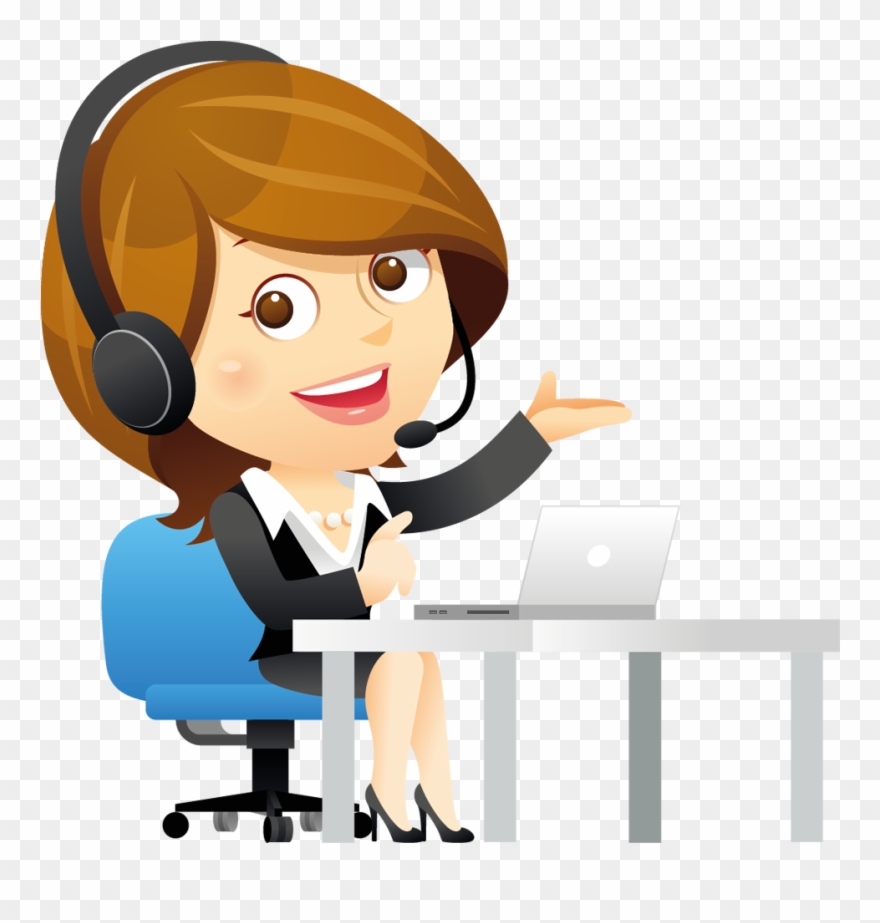 Graphic Stock Partners Hosted Telephony Introducer - Clip Art Call Center Agent - Png Download
