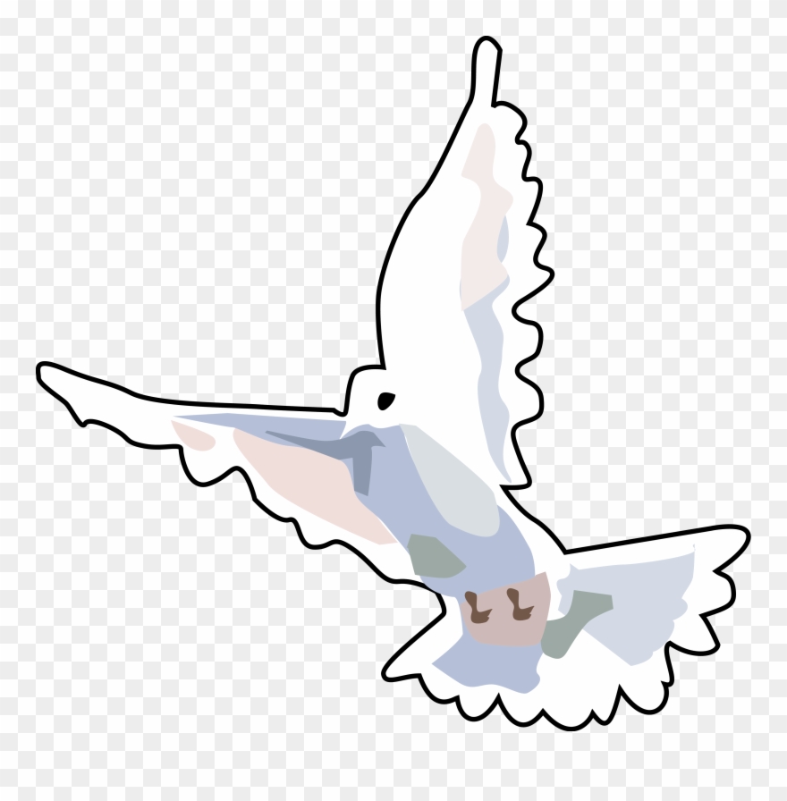 Flying Dove Art - Dove Clip Art - Png Download