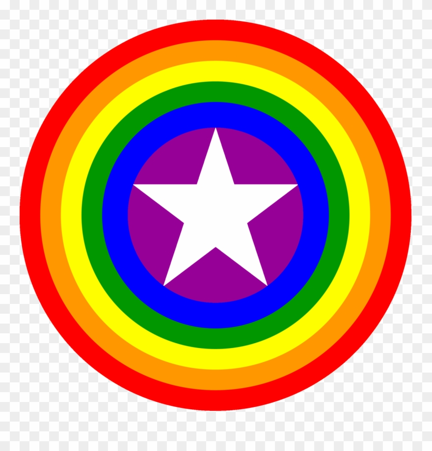 Captain America Shield Clip Art - Gay Captain America Shield - Png Download