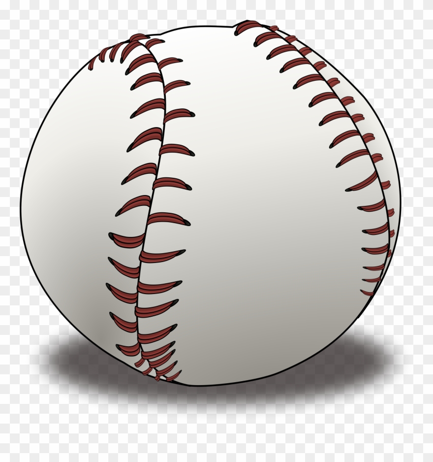 Clipartist Clip Art Ball Baseball Scalable Vector Graphics - Public Domain Baseball Clipart - Png Download