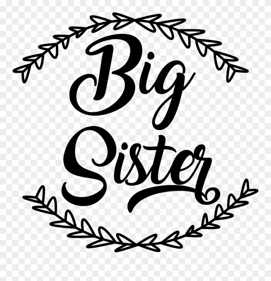 Big Sister - Sister Svg Clipart