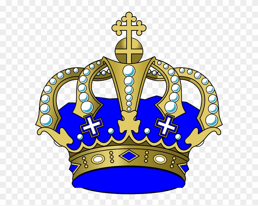 Royal Blue Crown Clipart
