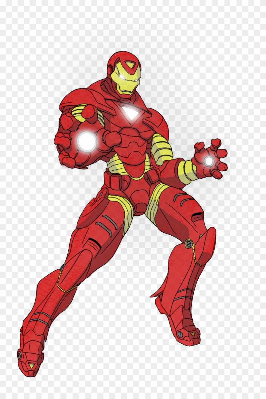Side Drawing Iron Man - Iron Man Comic Figur Clipart