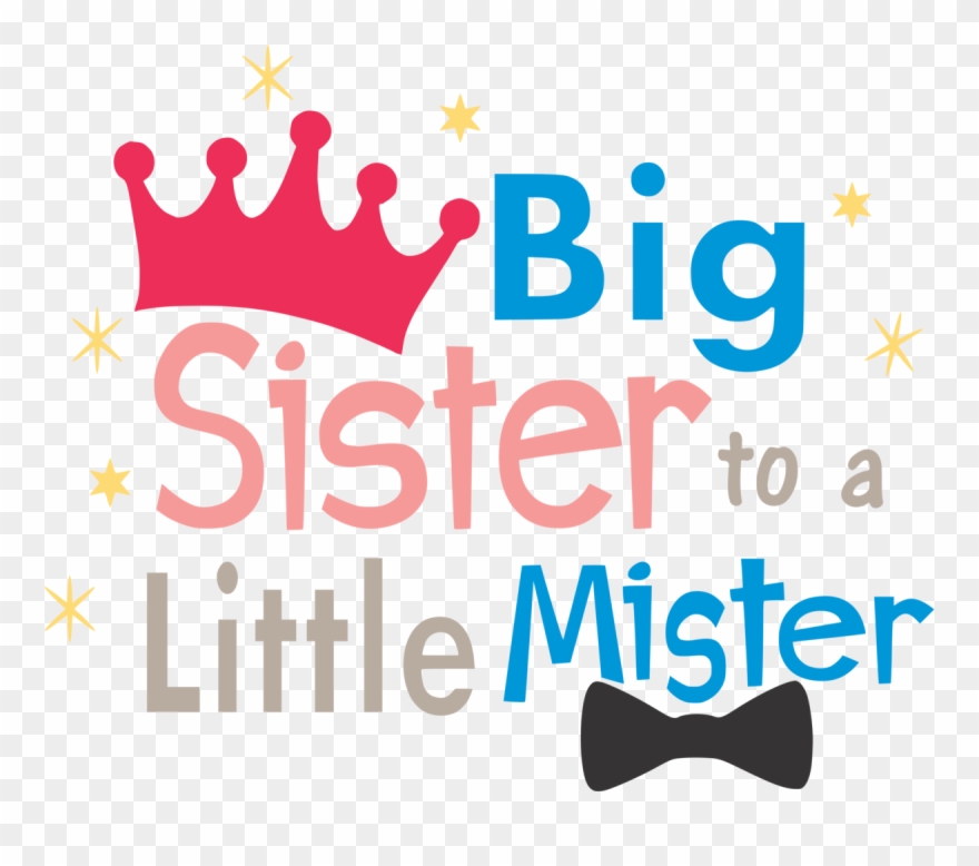 Gender Reveal Shirts For Big Sister Clipart