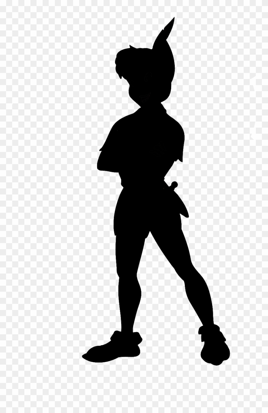Tja, De Peter Met Zijn Handen In Zijn Zij Vind Ik Gaaf - Peter Pan Silhouettes Printables Clipart