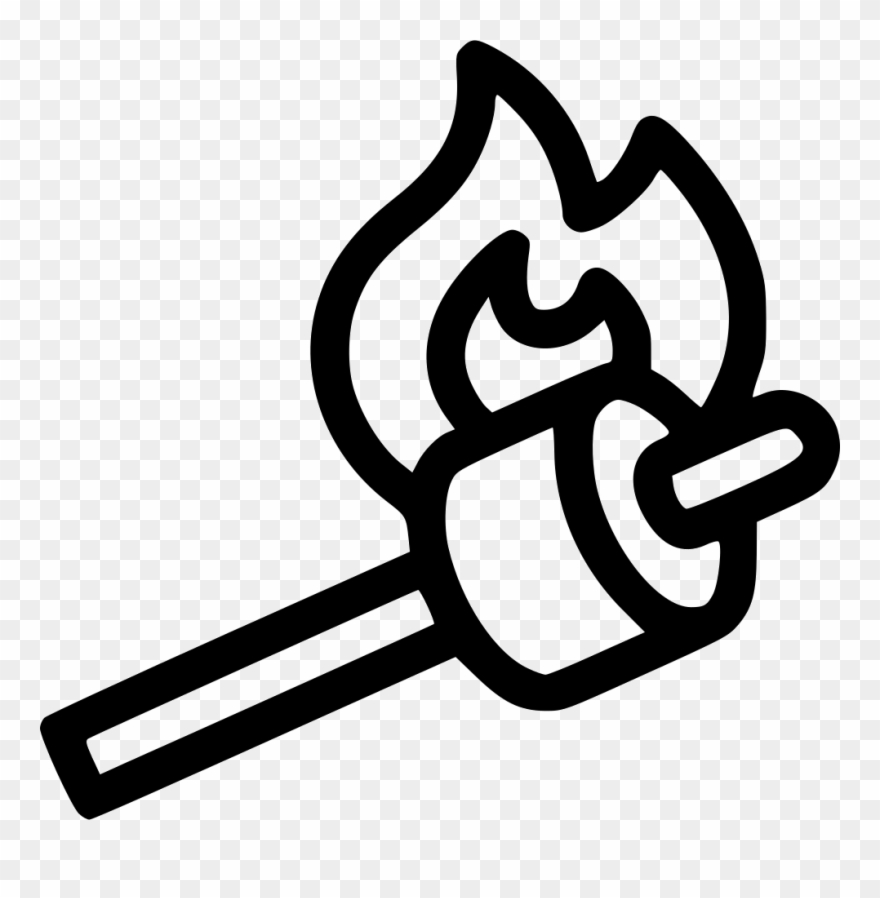Roasting Marshmallows Comments - Clip Art Roasting Marshmallows - Png Download