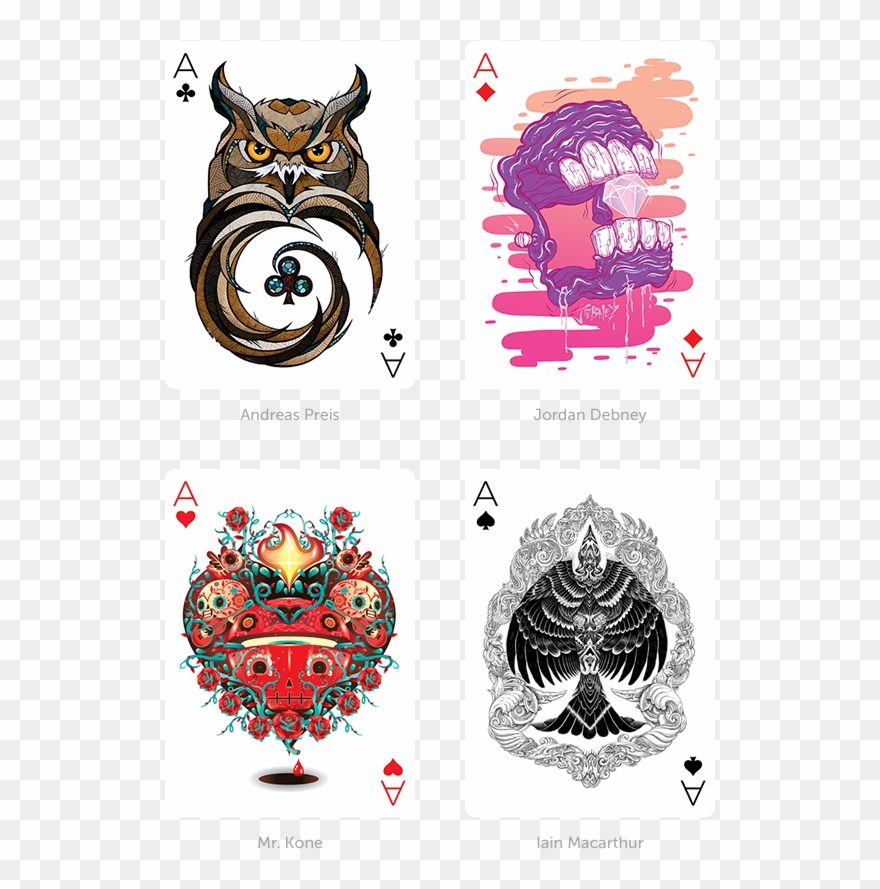Illustrated Art Design Pinterest - Ace Of Cards Tattoo Clipart