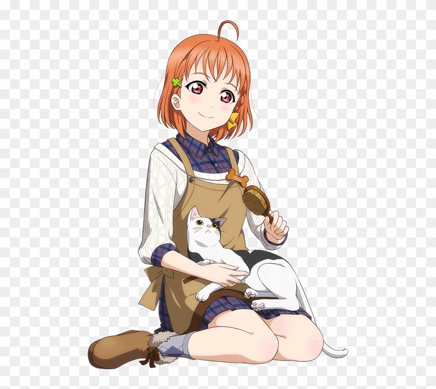 I Don't Mind The Different Hair Lengths Because I Can - Chika Takami Cards Transparent Clipart