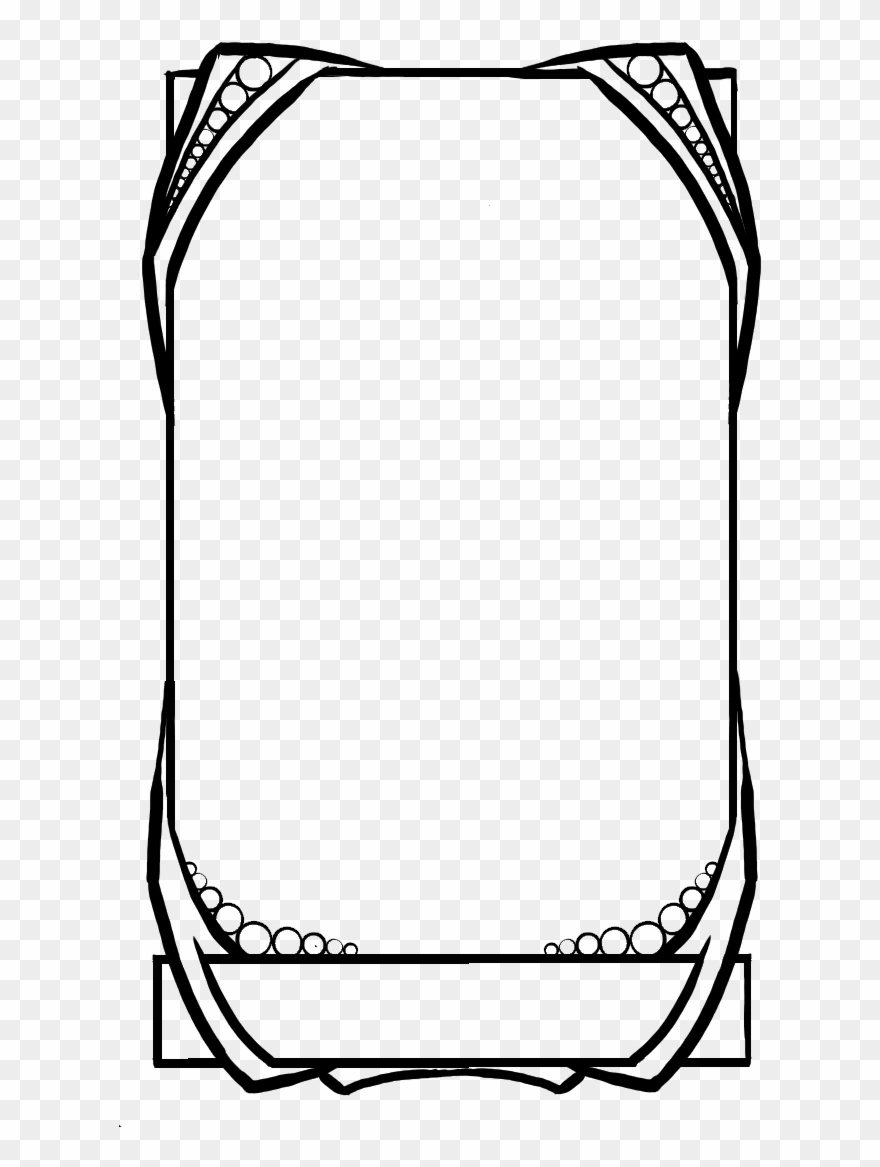 Tarot Cards Clipart Blank - Tarot Card Template - Png Download