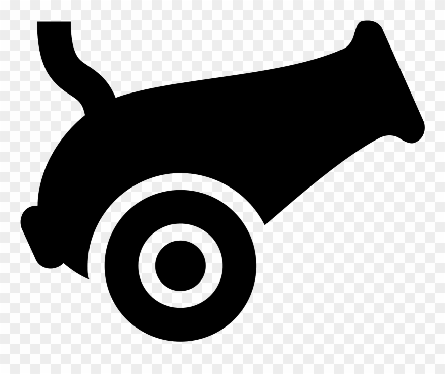 Banner Royalty Free Download Cannon Transparent Black - Cannon Icon Png Clipart