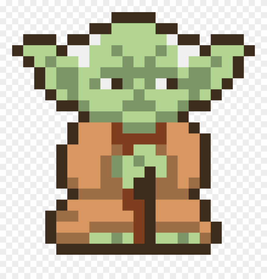 Yoda - Pixel Yoda Clipart