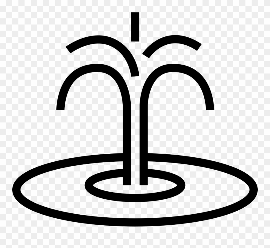 Water Fountain Clip Art - Png Download