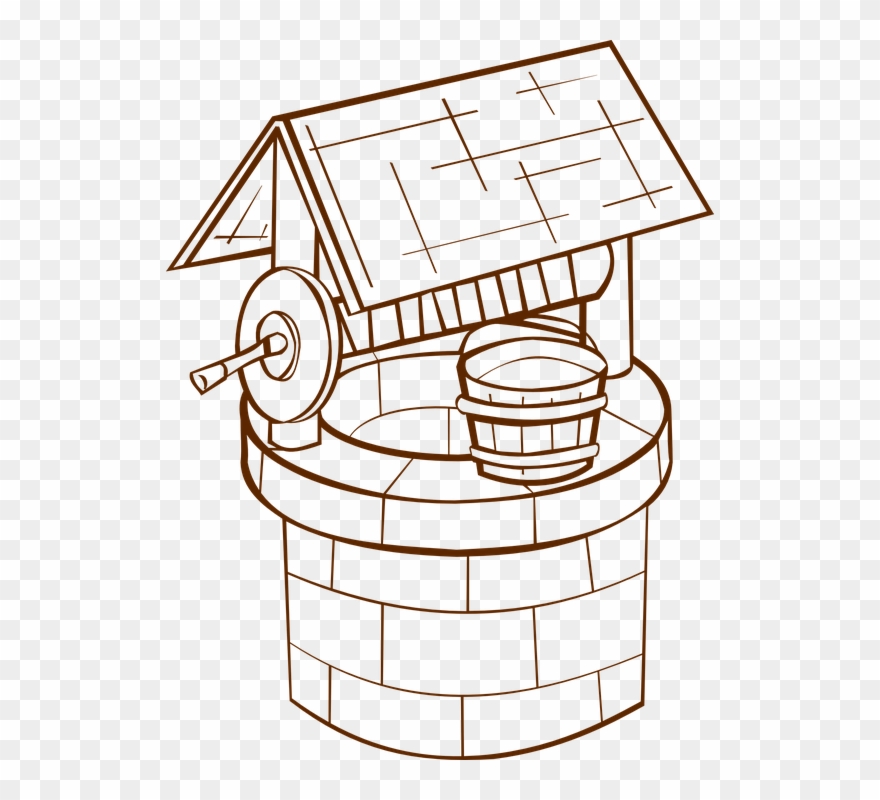 Fountain Clipart Water Spring - Wishing Well - Png Download