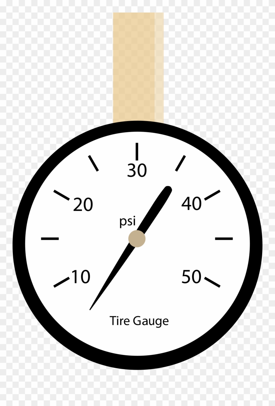 Clipart - Tire Pressure Gauge Clipart - Png Download