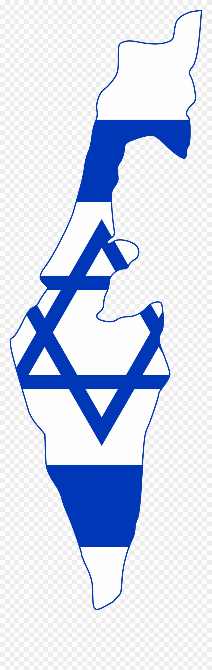 Israel Flag On Country Clipart