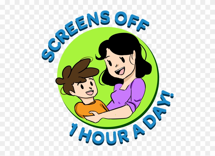 All Screens Off Hour A Day Challenge - Cartoon Clipart