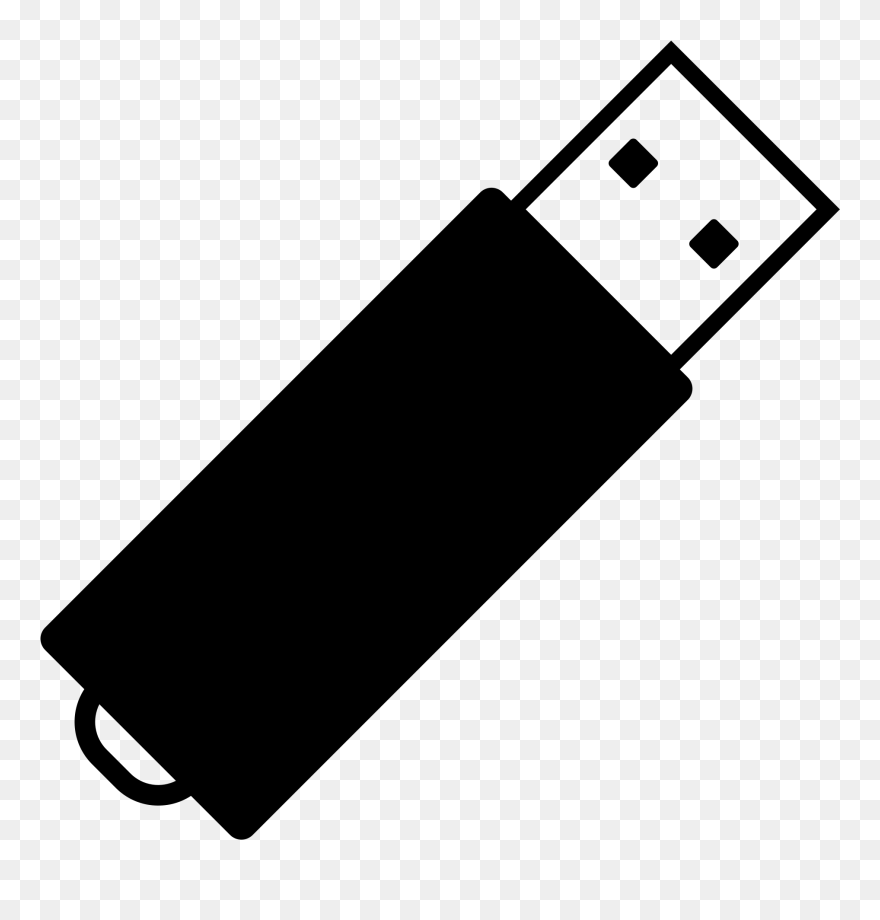File - Noun Project - Usb - Svg - Pen Drive Vector Png Clipart