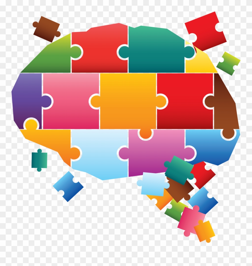 Adhd And Sleep Disorder - Brain Puzzle Clipart - Png Download