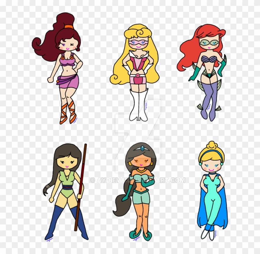 Disney Princess Superhero Clipart