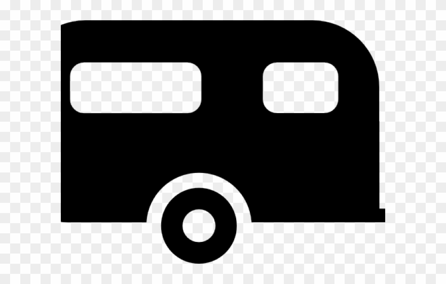 Camper Clipart Black And White - National Rv Brokers - Png Download