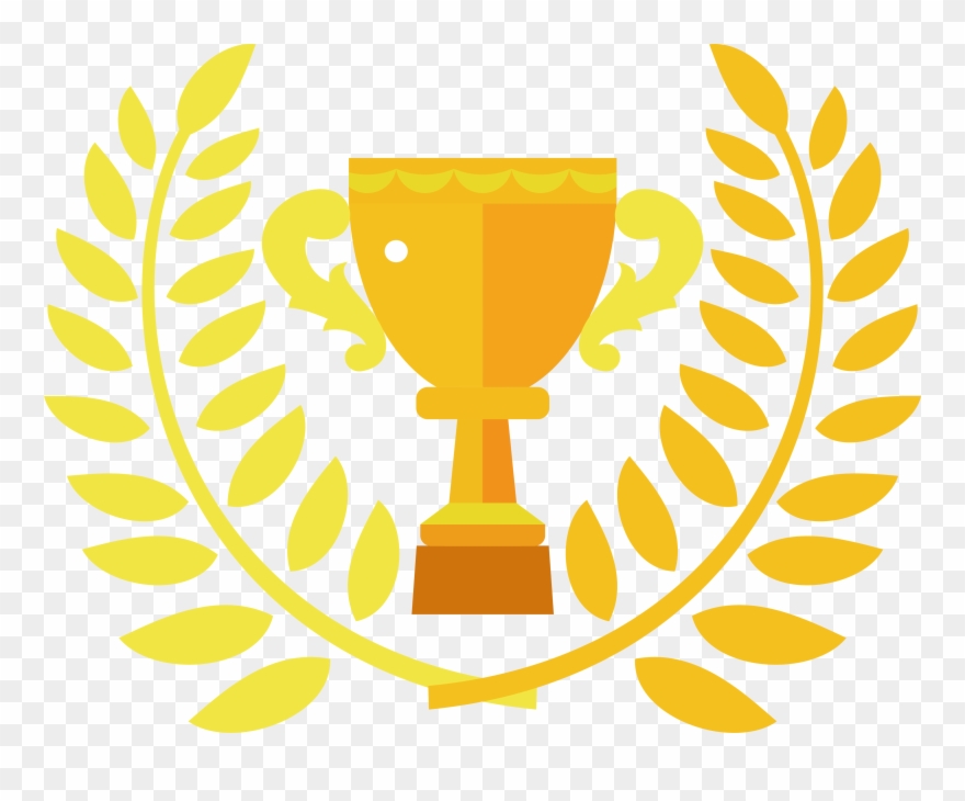 Graphic Stock Trophy Clip Art Leaves - Champion Trophy Clip Art - Png Download