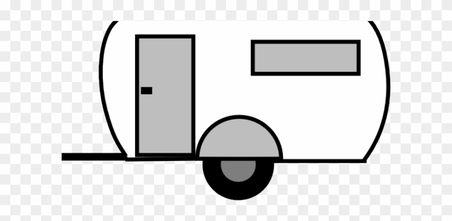 Camper Clipart Airstream Camper - Clipart Trailer - Png Download