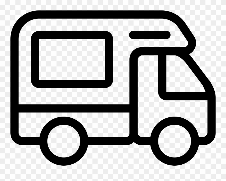 Caravan Clipart Motorhome - Camper Icon - Png Download