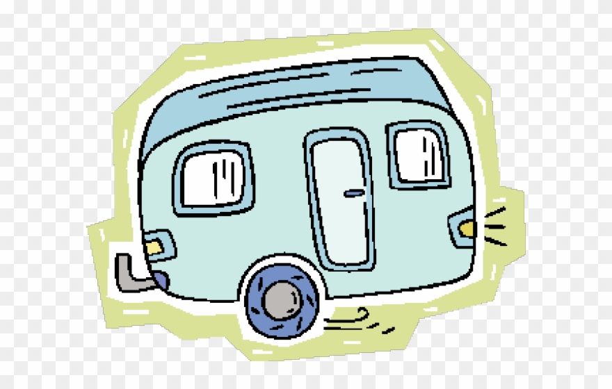 Caravan Clipart Airstream Camper - Transparent Traveling Clip Art - Png Download