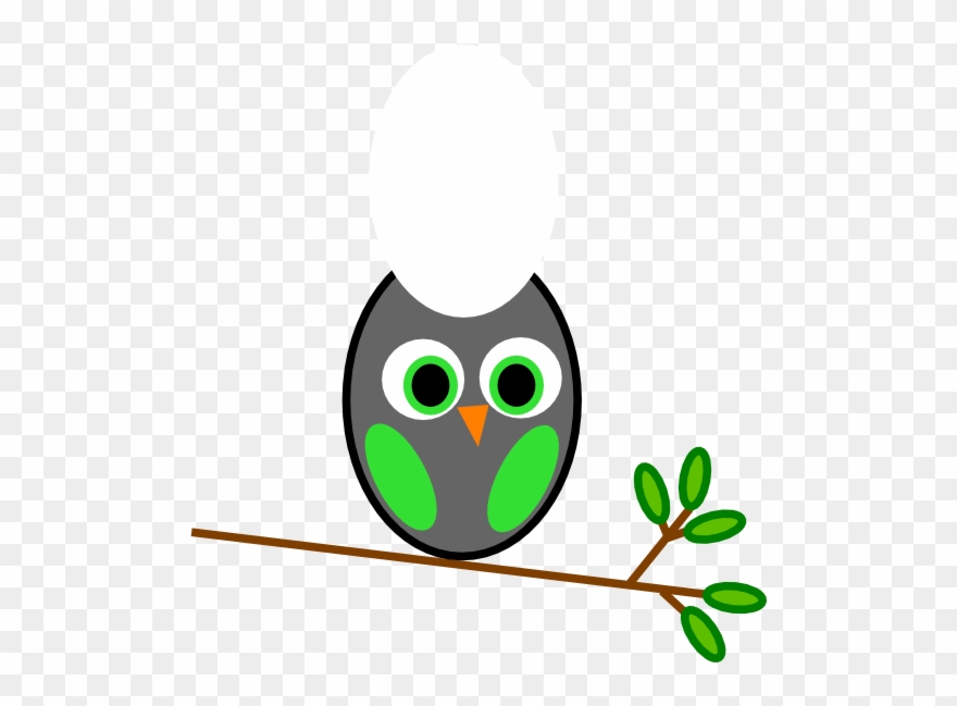 Owl Silhouette Clip Art - Owl And Olive Branch - Png Download