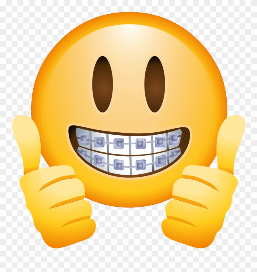 Braces Face Emoji Transparent Stick Png - Emoji De Aparelho Nos Dentes Clipart