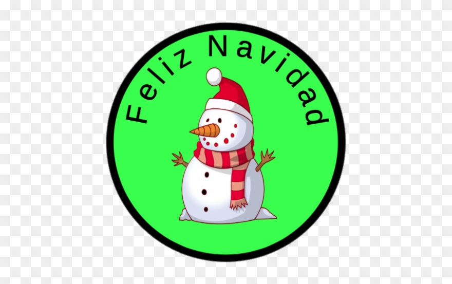Feliz Navidad Sticker - Snowman Clipart