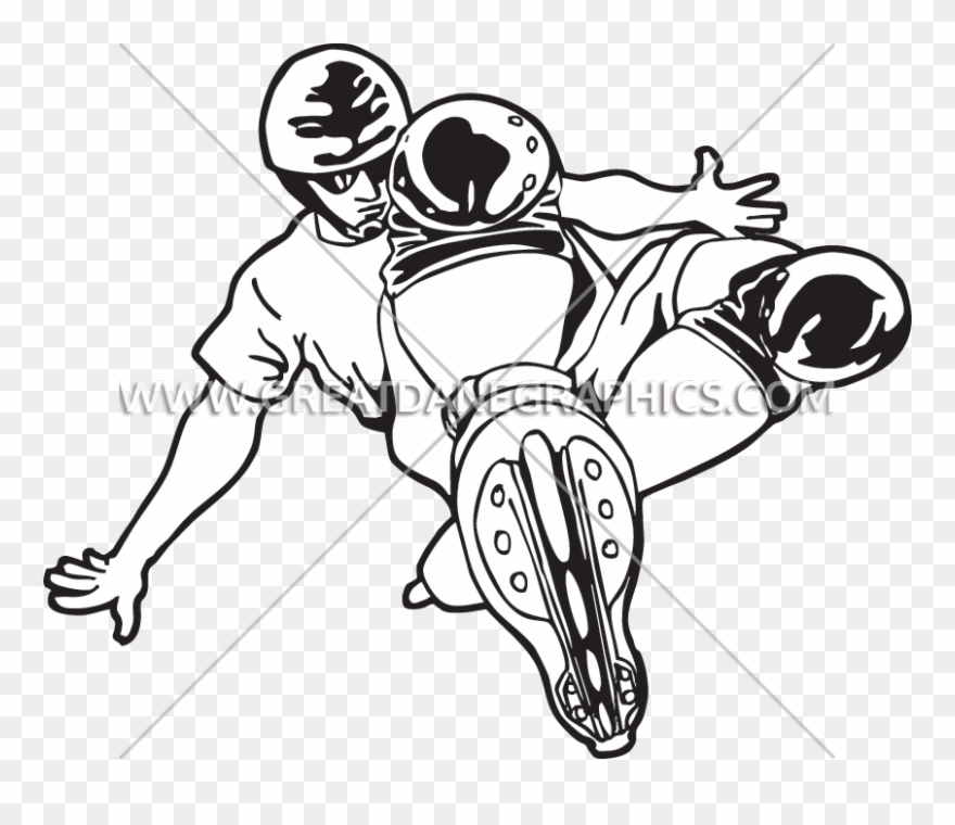 Rollerblade Production Ready Artwork For T Shirt Clipart