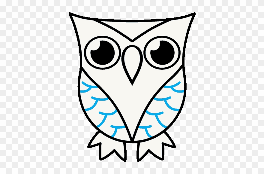 How To Draw Owl - Cute Owl Drawing Easy Clipart