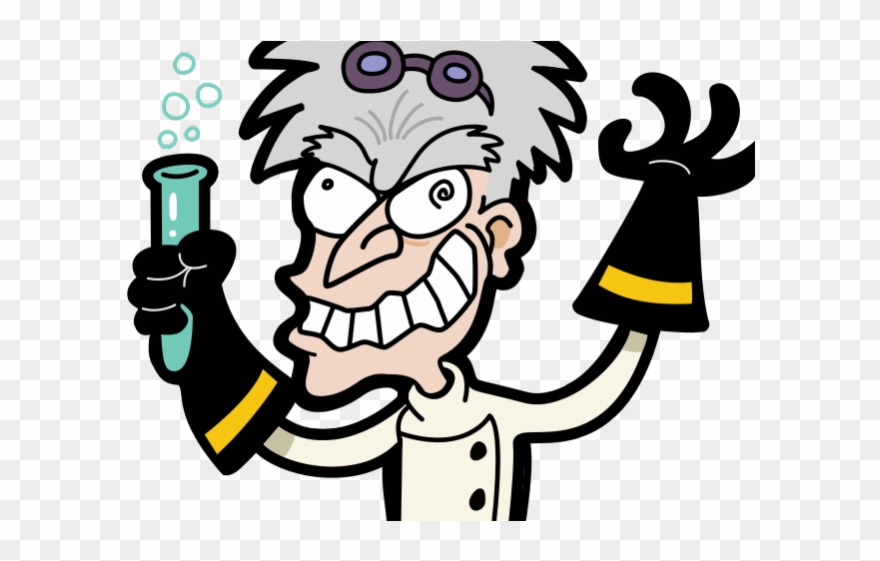 Brain Clipart Transparent Background - Mad Scientist - Png Download