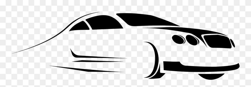 Seguro De Coche - Transparent White Car Silhouette Clipart