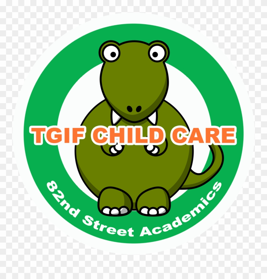 Logo Tgif Child Care-1 - Cartoon Tyrannosaurus Rex Dinosaur Shower Curtain Clipart