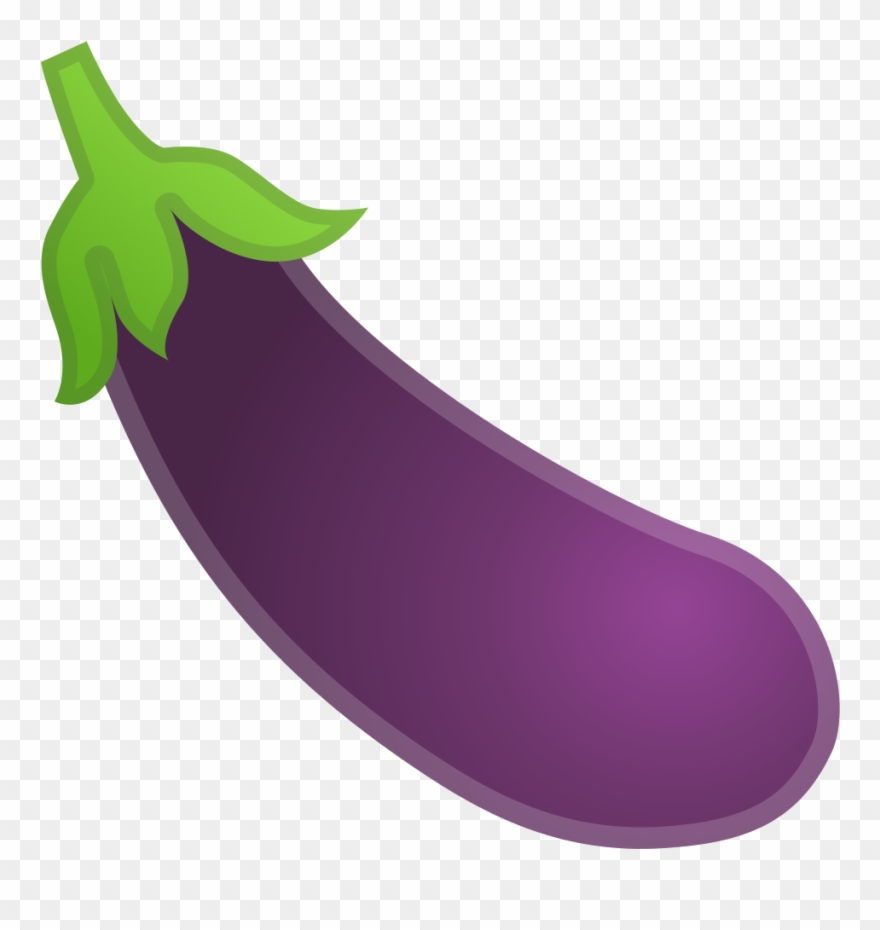 Eggplant Vector Emoji Image Royalty Free - Eggplant Emoji Clipart