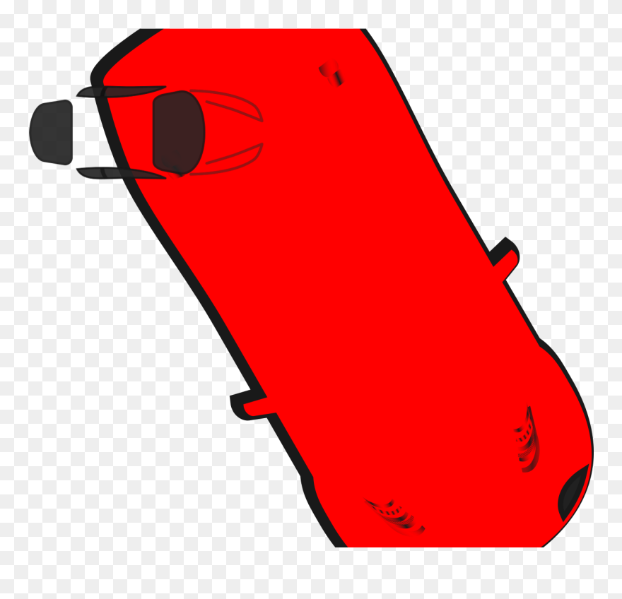 Cartoon Car From Top View Clipart