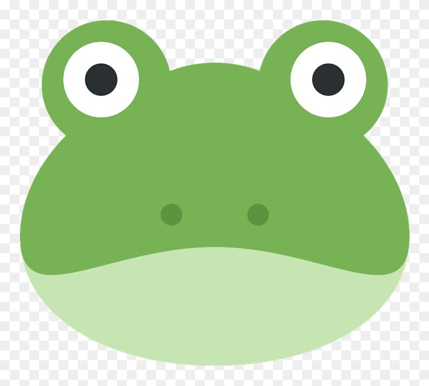 Frosch Clipart - Frog Emoji Twitter - Png Download