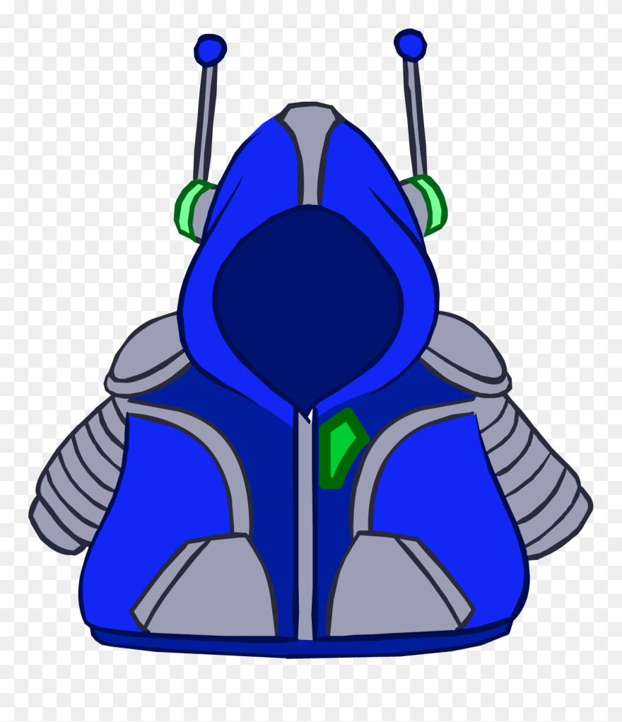 Robothoodie2 - Club Penguin Super Hero Hoodie Clipart