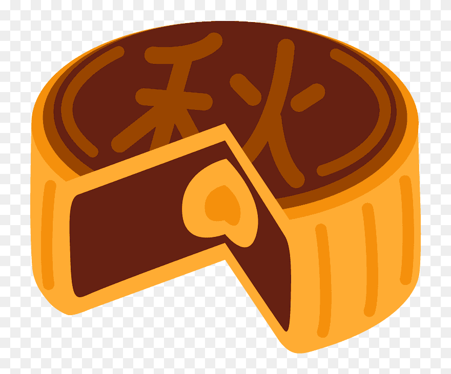 Mondkuchen Clipart - Moon Cake Emoji - Png Download
