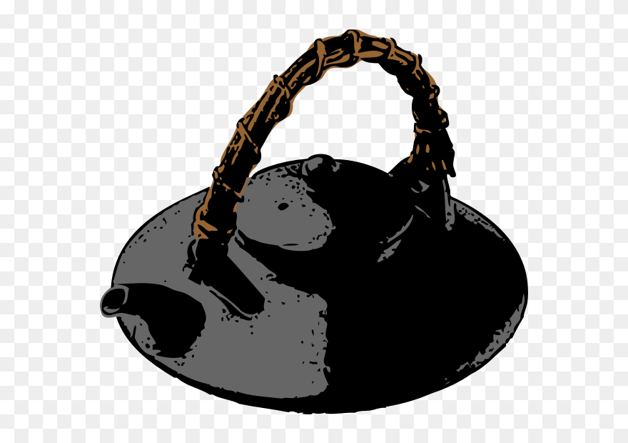 Vector Graphics Of Kuro-jyoka Tea Pot Lid - Teapot Clipart