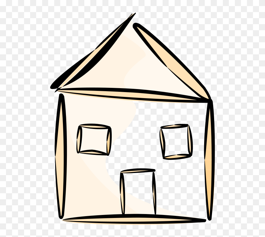 House Outline Clipart - Png Download