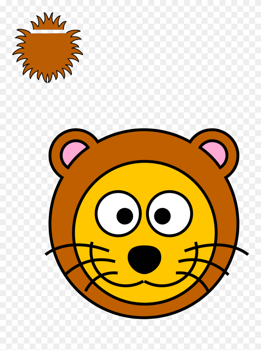 Lion Head Cartoon Png Clipart