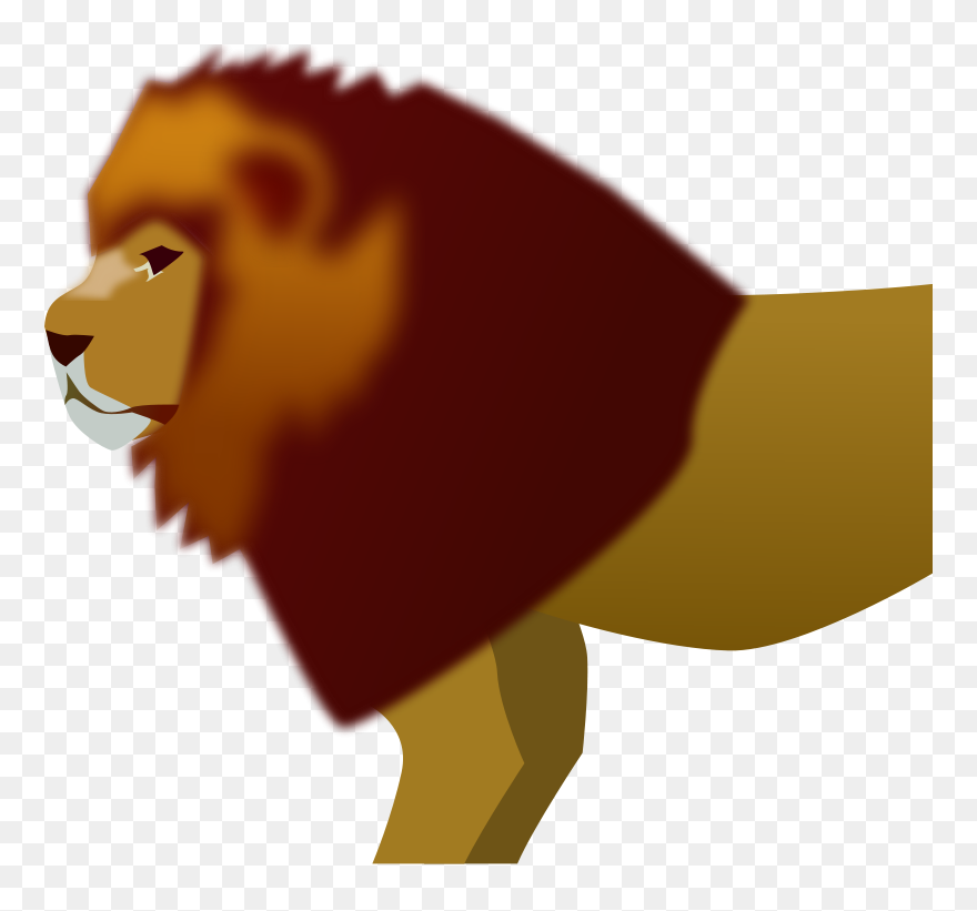 Mountain Lion On Rock Clip Art Download - Lion Clip Art - Png Download