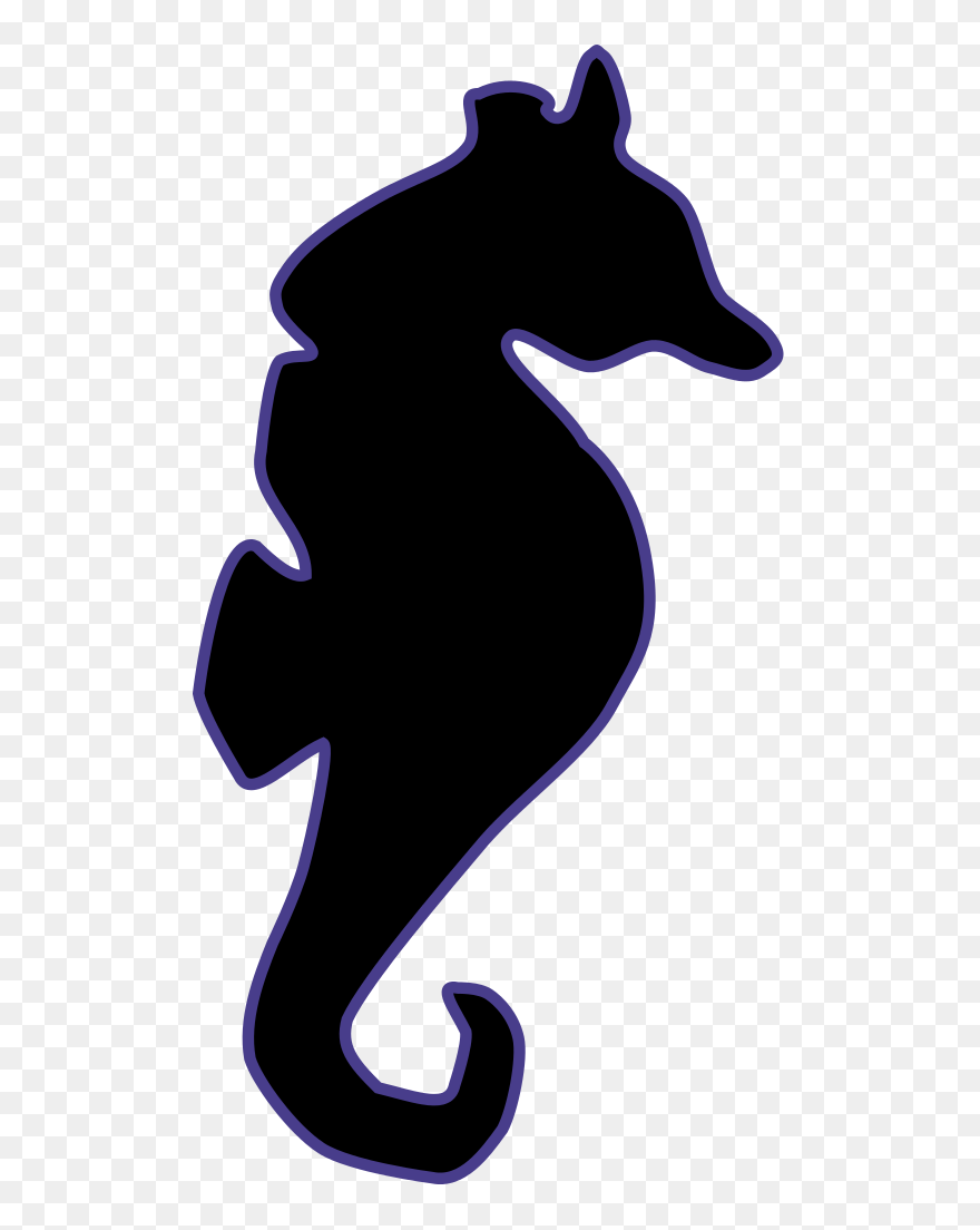 File - Seahorse - Svg - Wikimedia Commons - Scalable Vector Graphics Clipart