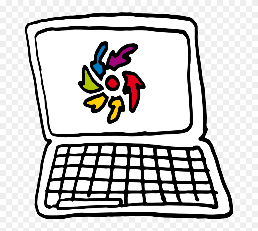 Vintage Computer Icons Clipart