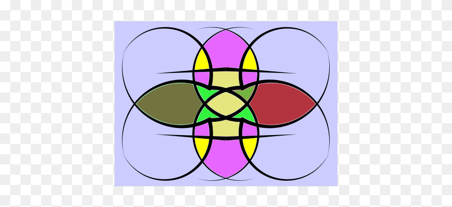 Spiro Curves Png Images - Stained Glass Clipart